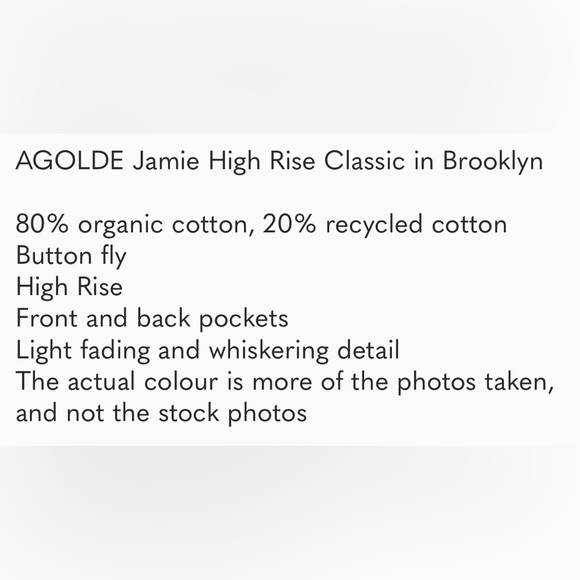 ❗️SOLD❗️AGOLDE Paige High-rise jeans - Picture 8 of 8